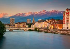 Lais Puzzle - Grenoble. Stadtbild von Grenoble, Frankreich bei Sonnenuntergang - 100, 200, 500 & 1.000 Teile
