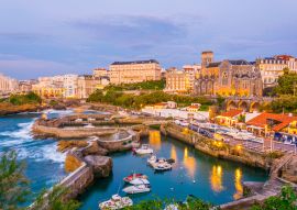 Lais Puzzle - Sonnenuntergang Blick auf Yachthafen in Biarritz, Frankreich - 100, 200, 500 & 1.000 Teile
