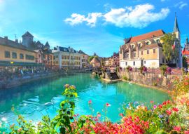 Lais Puzzle - Canal du Thiou und Kirche Saint Francois de Sales in Annecy. Frankreich - 100, 200, 500 & 1.000 Teile