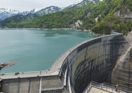 Lais Puzzle - Kurobe Daiyon Damm in Tateyama Kurobe Alpine Route in Japan - 100, 200, 500 & 1.000 Teile