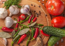 Lais Puzzle - verschiedene Gemüse auf Holzbrett - 100, 200, 500 & 1.000 Teile