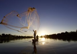 Lais Puzzle - Handwerklicher Fischer Tarrafa im Stadtpark Begegnungen der Flüsse Poty und Parnaíba - Teresina - Piauí, Brasilien - 100, 200, 500 & 1.000 Teile