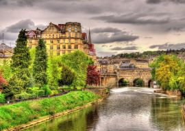 Lais Puzzle - Blick auf die Stadt Bath über den Fluss Avon - England - 100, 200, 500 & 1.000 Teile