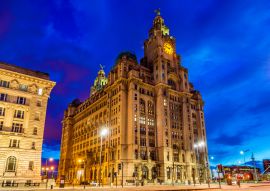 Lais Puzzle - Royal Liver Building in Liverpool am Abend - England - 100, 200, 500 & 1.000 Teile