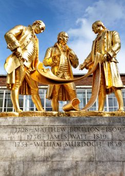 Lais Puzzle - Boulton, Watt und Murdoch Statue an der Broad Street, Birmingham, England - 100, 200, 500 & 1.000 Teile