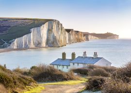 Lais Puzzle - Die Coast Guard Cottages und Seven Sisters Chalk Cliffs, Sussex - 100, 200, 500 & 1.000 Teile