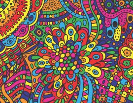 Lais Puzzle - Unmögliche, sehr schwierige, psychedelische Farben - 40 Teile