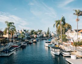 Lais Puzzle - Kanal mit Booten, Naples, Long Beach, Kalifornien - 40 Teile
