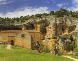 Lais Puzzle - Templerkirchen-Panorama in Flusswölfe Schlucht in Soria, Spanien - 40 Teile