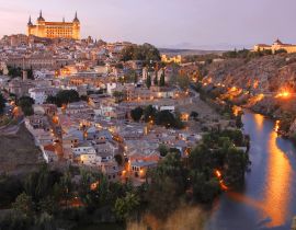 Lais Puzzle - Schöner Panoramablick von Toledo im Sonnenuntergang. Spanien, Kastilien-La Mancha - 40 Teile
