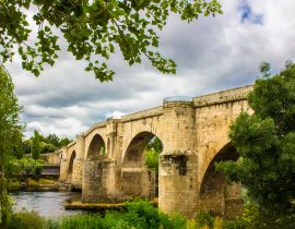 Lais Puzzle - Brücke. Fluss Minho. Ourense Stadt, Galizien, Spanien - 40 Teile