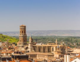 Lais Puzzle - Panorama von Tudela, Navarra, Spanien - 40 Teile