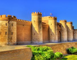 Lais Puzzle - Aljaferia, ein befestigter mittelalterlicher islamischer Palast in Saragossa, Aragon, Spanien - 40 Teile