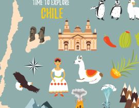 Lais Puzzle - Repräsentative Bilder von Chile, Landschaften, Vulkanen, Traditionen, Symbolen und Kultur - 40 Teile