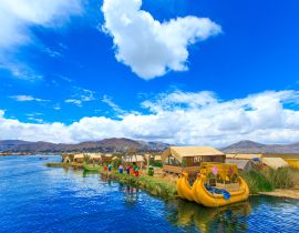 Lais Puzzle - Totora-Boot auf dem Titicaca-See nahe Puno, Peru - 40 Teile