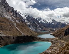 Lais Puzzle - Die drei Seen / Tres-Lagunen in der Kordillere Huayhuash, Anden, Peru - 40 Teile