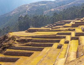 Lais Puzzle - Traditionelle Architektur mit Inka-Terrassen in Chinchero, Cusco, Peru - 40 Teile