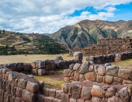Lais Puzzle - Chincheros Ruinen in den peruanischen Anden Cuzco Peru - 40 Teile