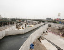 Lais Puzzle - Bauarbeiten am Fluss Rimac - Lima - Peru - 40 Teile