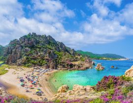 Lais Puzzle - Landschaft der Costa Paradiso mit dem Strand Li Cossi, Sardinien - 40 Teile