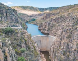 Lais Puzzle - Erstaunlicher Staudamm an der Boca de Tunel-Schlucht in Aguascalientes, Mexiko - 40 Teile