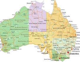 Lais Puzzle - Australien - Karte des Kontinents - 40 Teile