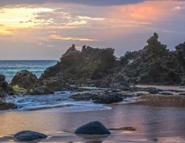Lais Puzzle - Sonnenuntergang in Anson Bay - Norfolk Island - 40 Teile