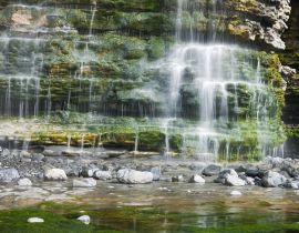 Lais Puzzle - Klippen-Wasserfall Dunraven Bay Glamorgan Wales - 40 Teile