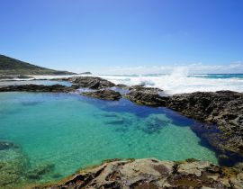 Lais Puzzle - Fraser Island - Champagne Pools und Blick nach Norden, Queensland, Australien - 40 Teile