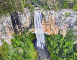 Lais Puzzle - Luftaufnahme über die Purling Brook Falls, die sich im Springbrook National Park im Hinterland der Gold Coast befinden - 40 Teile