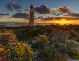Lais Puzzle - Schöner Sonnenuntergang über Cape Du Couedic Lighthouse. Flinders Chase National Park. Kangaroo Island. Südaustralien - 40 Teile