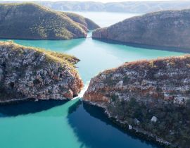 Lais Puzzle - Eine Luftaufnahme der Horizontal Falls in Talbot Bay, Kimberley, Australien - 40 Teile