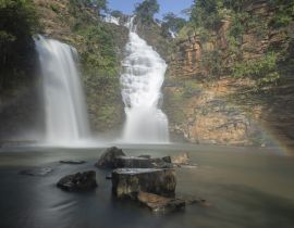 Lais Puzzle - Tirathgarh-Wasserfall bei Jagdalpur, Chhattisgarh, Indien - 40 Teile
