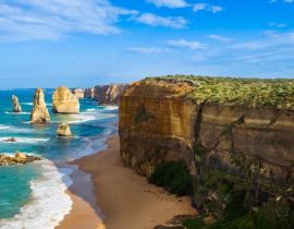 Lais Puzzle - Panorama des Wahrzeichens der Zwölf Apostel entlang der berühmten Great Ocean Road, Victoria, Australien - 40 Teile