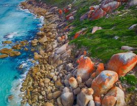 Lais Puzzle - Wilsons Promontory Küstenlinie, Luftaufnahme, Victoria, Australien - 40 Teile