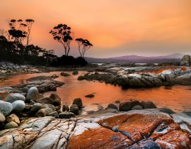 Lais Puzzle - Bay of fires Sonnenuntergang, Tasmanien, Australien - 40 Teile