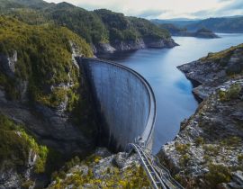 Lais Puzzle - Weitblick auf den Strathgordon-Damm in Tasmanien, Australien - 40 Teile