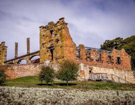 Lais Puzzle - Das UNESCO-Welterbe-Gefängnis Port Arthur befindet sich in der Port Arthur Historic Site auf der Tasmanischen Halbinsel, Tasmanien, Australien - 40 Teile