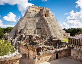 Lais Puzzle - Magier (Piramide del adivino) in der alten Maya-Stadt Uxmal, Mexiko - 40 Teile