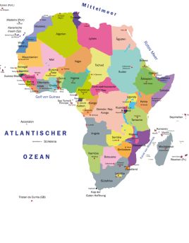 Lais Puzzle - Landkarte Afrika - 40 Teile