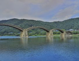 Lais Puzzle - Kintaikyo-Brücke in Iwakuni, Hiroshima, Japan - 40 Teile