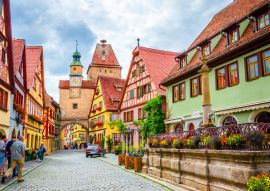 Lais Puzzle - Schöne Straßen in Rothenburg ob der Tauber mit traditionellen deutschen Häusern, Bayern, Deutschland - 100, 200, 500 & 1.000 Teile