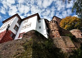 Lais Puzzle - Wormser Blick auf die Burg Zwingenberg in Baden Württemberg - 100, 200, 500 & 1.000 Teile
