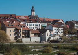 Lais Puzzle - Schöne Kulisse der Kleinstadt Cham, Bayern, Deutschland - 1.000 Teile