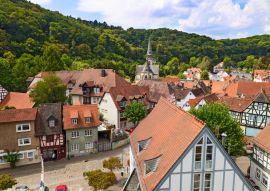 Lais Puzzle - Alte Stadt Eppstein, Deutschland. Ansicht von oben - 100, 200, 500 & 1.000 Teile