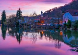 Lais Puzzle - Abenddämmerung am Loisachufer in Wolfratshausen - 100, 200, 500 & 1.000 Teile