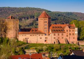 Lais Puzzle - Burg Rieneck über dem Sinntal im Spessart, Bayern - 1.000 Teile