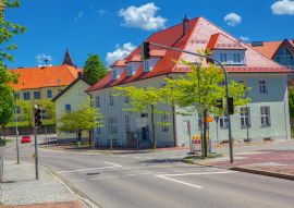 Lais Puzzle - Straße der Stadt Buchloe in Deutschland - 500 Teile