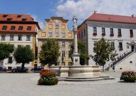 Lais Puzzle - Karlsplatz mit Marienbrunnen in Neuburg an der Donau - 100, 200, 500 & 1.000 Teile