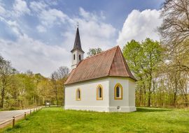 Lais Puzzle - Hampersberger Kapelle, Hampersberg, Erharting, Pleiskirchen, Rohrbach, Mühldorf, Mühldorf am Inn, Oberbayern, Bayern, Deutschland - 100, 200, 500 & 1.000 Teile